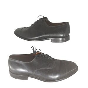 Allen Edmonds Park Avenue Black Cap Toe Oxford Dress Shoes‎ Men Size 10 D 87005